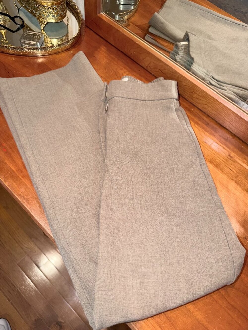 Aritzia Wilfred Alanya Wide Leg Trousers Tan Size 0